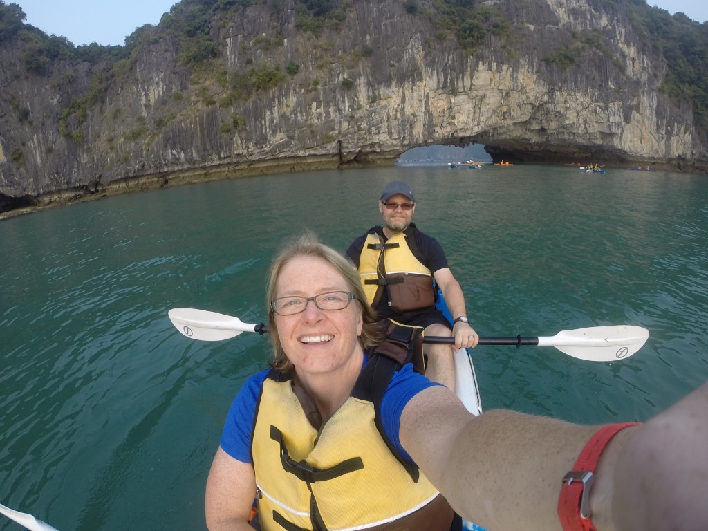 Kayaking in Halong Bay, Vietnam