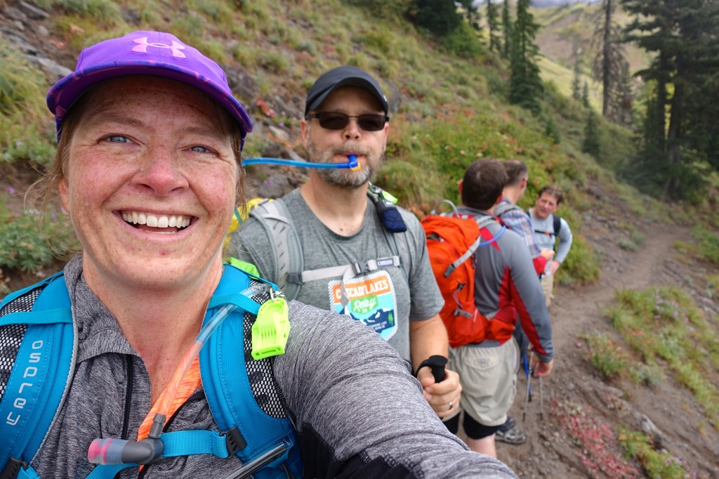 Taking a break on the trail