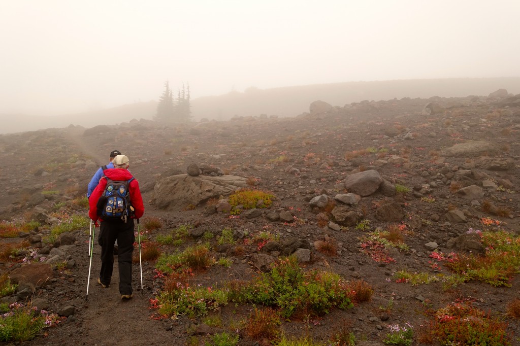Hiking round the mountain 