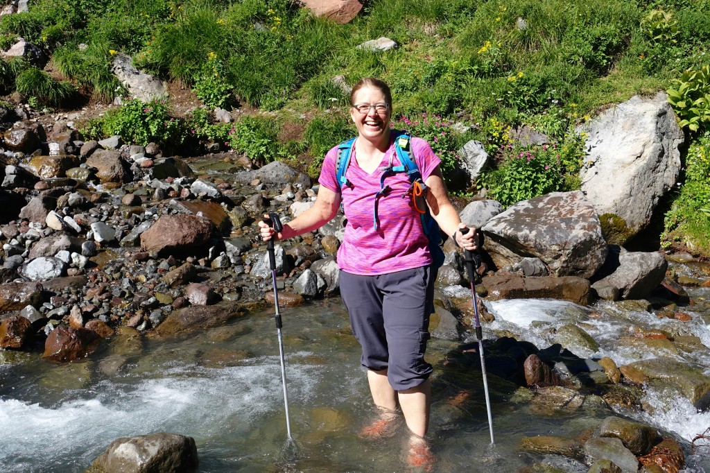 round the mountain stream crossing
