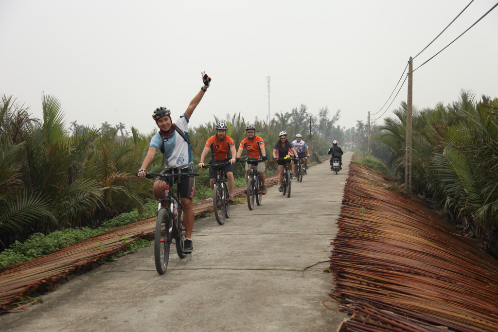 Biking around Hoi An, Vietnam