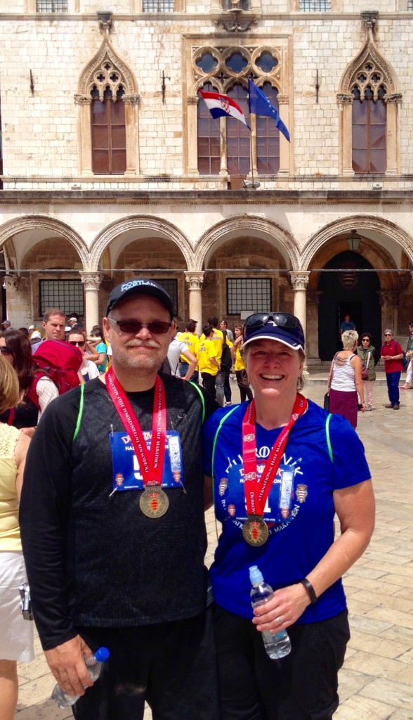 An after race picture - I look about as exhausted as I felt!