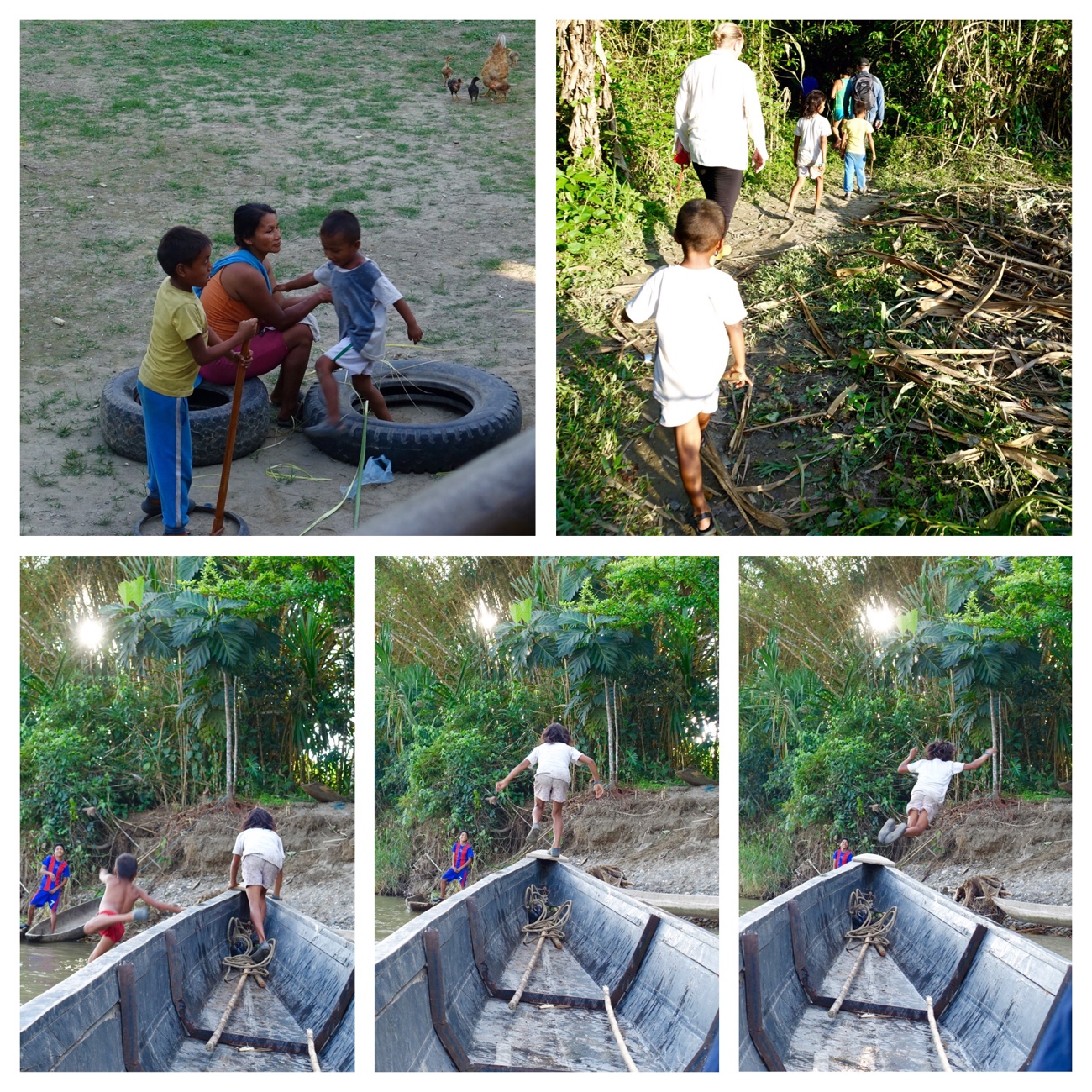 Local children in the Ecuador
