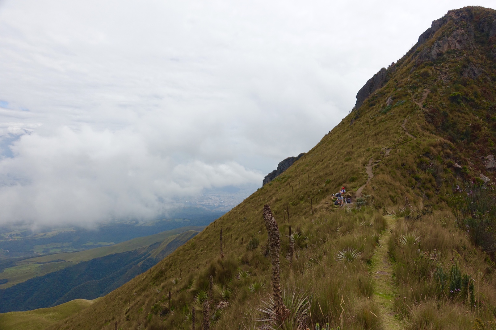 Glenn and our guide Jorgen taking a bit of a rest with an amazing view before pushing on to the final summit.
