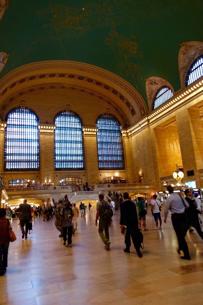 Our first glimpse of Grand Central Station in New York.