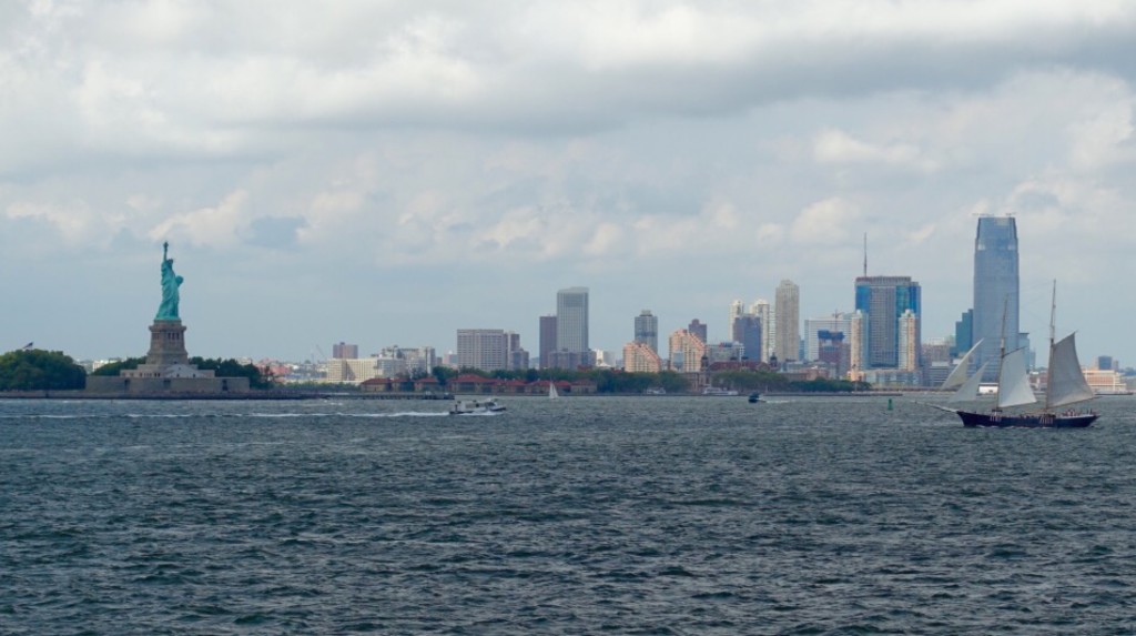 New York Statue of Liberty from the Staten Island Ferry.