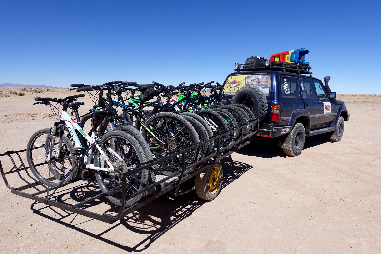 biking Uyuni Salt Flats