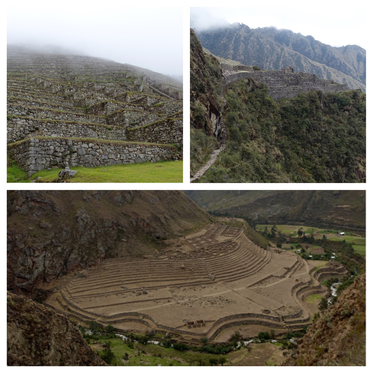 The Inca Trail leads hikers past many other beautiful Inca ruins.