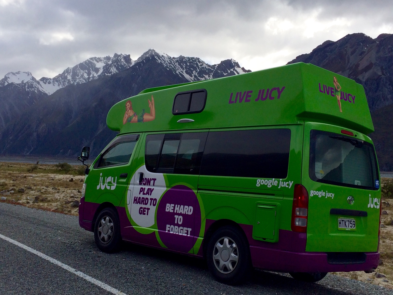 Our classy and discreet campervan in New Zealand