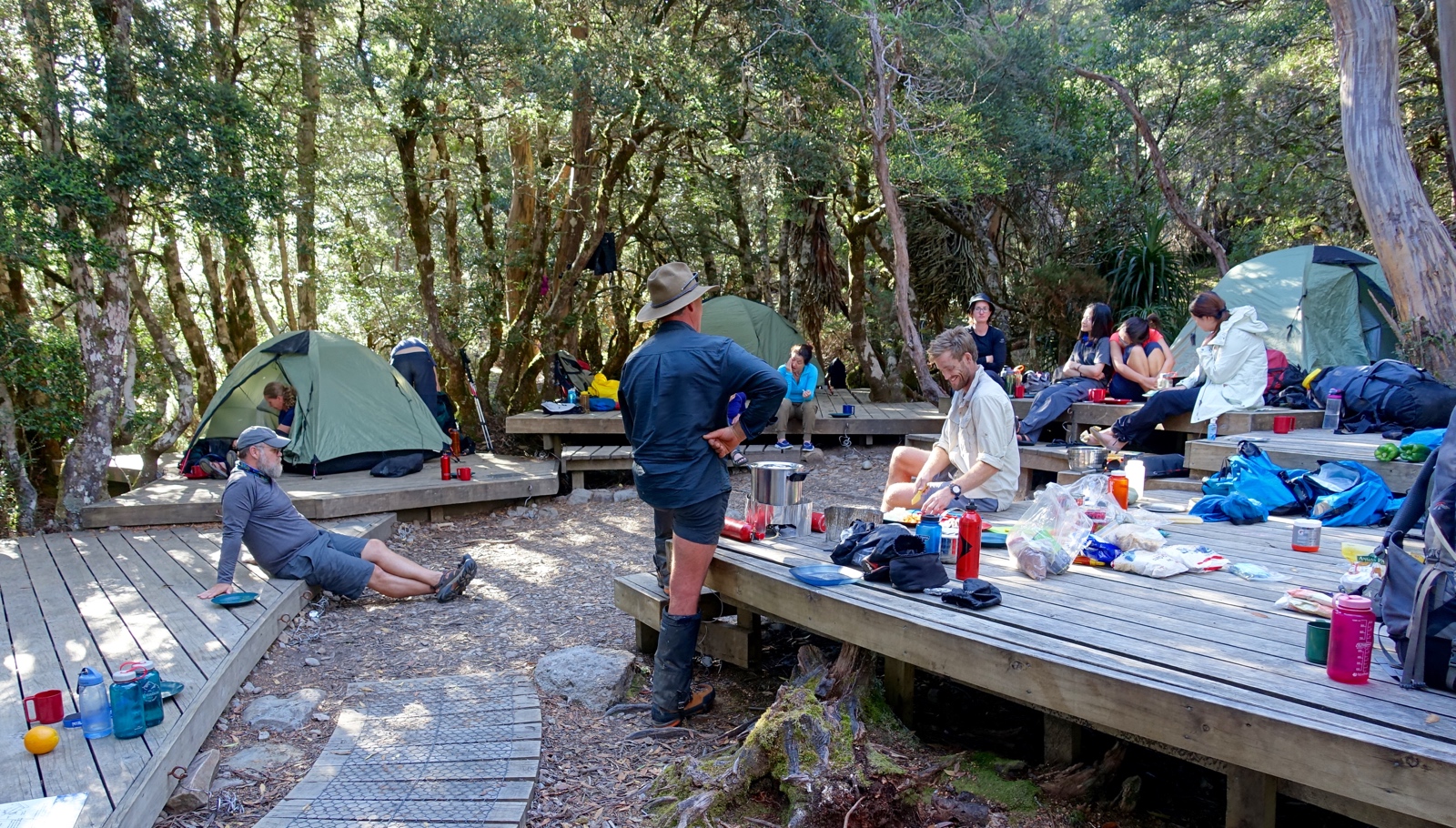 our camp in Tasmania - Waterfall Valley