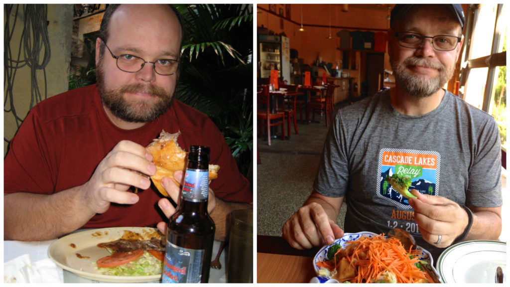 We now try make more healthy menu choices when we go out to eat.