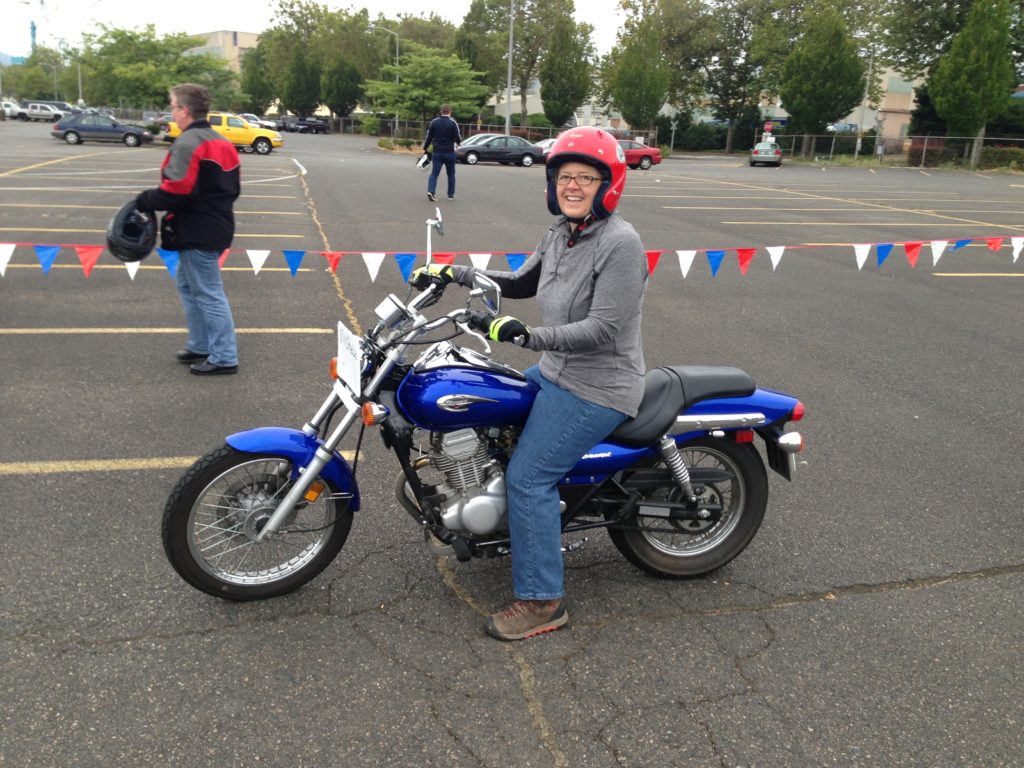 Learn to ride a motorcycle. Check! It wasn't nearly as hard as I imagined it would be.