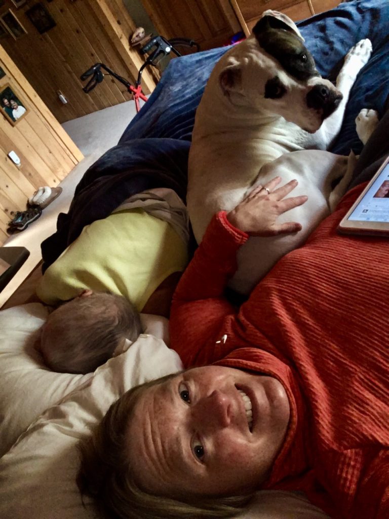 "Tony" and I have spent a great deal of quality time snuggled up next to my mother