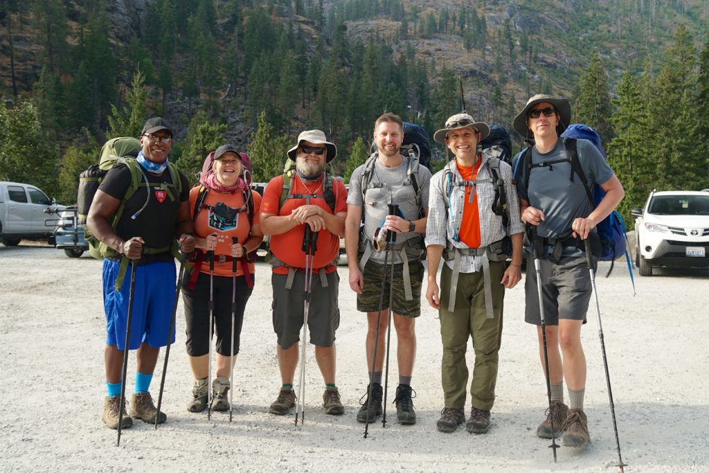 Me and the guys ready for our backpacking trip through the Enchantments