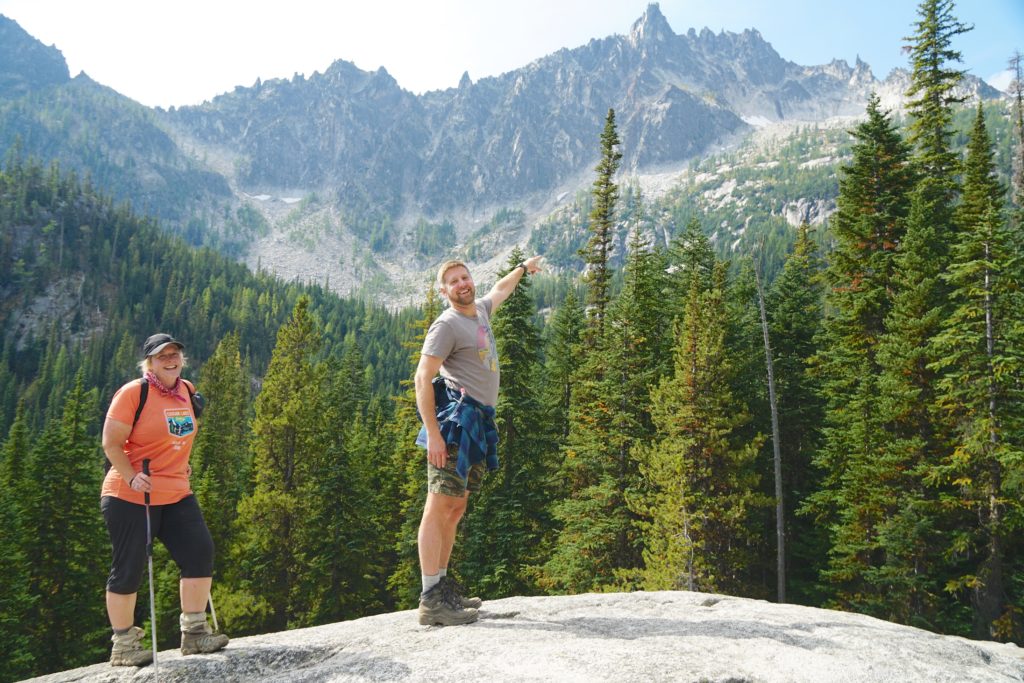 Kyle pointing to the ridge we were going to hike over. He was a little too excited about the prospect.