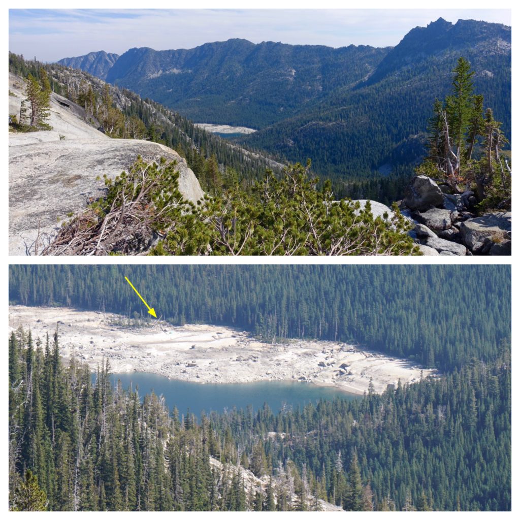 A view of our campsite from above... 