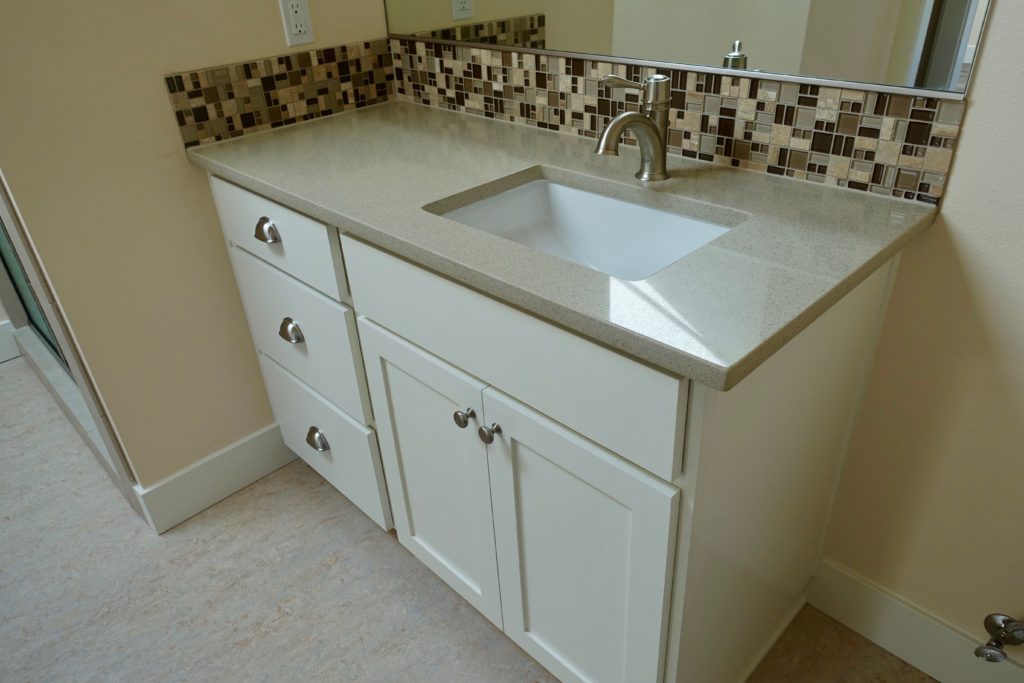 A nice little bathroom sink.