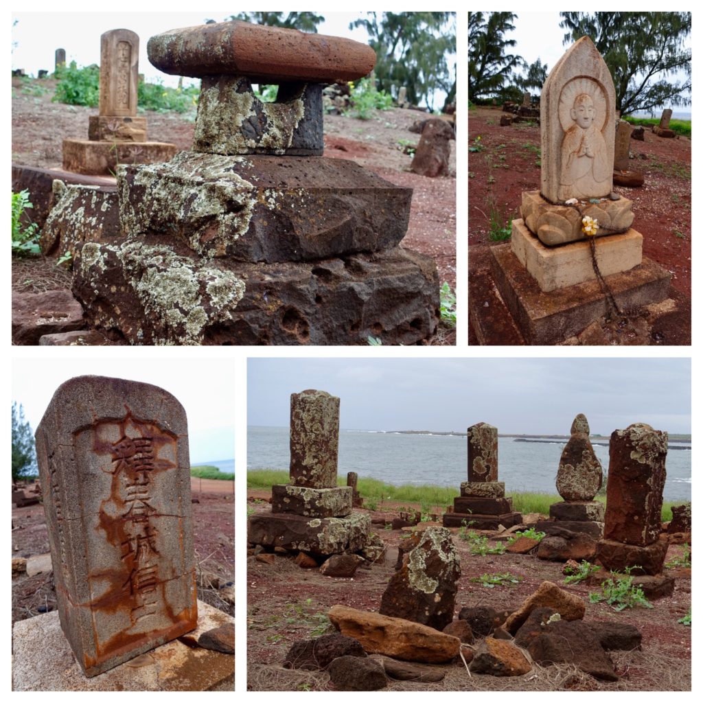 Some of the ornate headstones in the cemetery