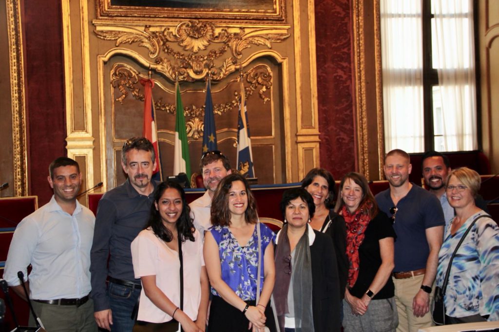 My colleagues and I, along with some of the folks we were working with in Turin.