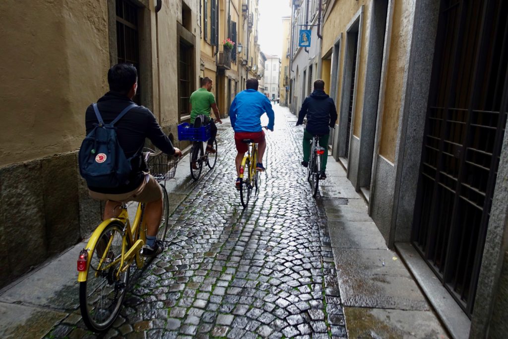 Taking a bike tour of Turin to learn more about their efforts to create a sustainable city.