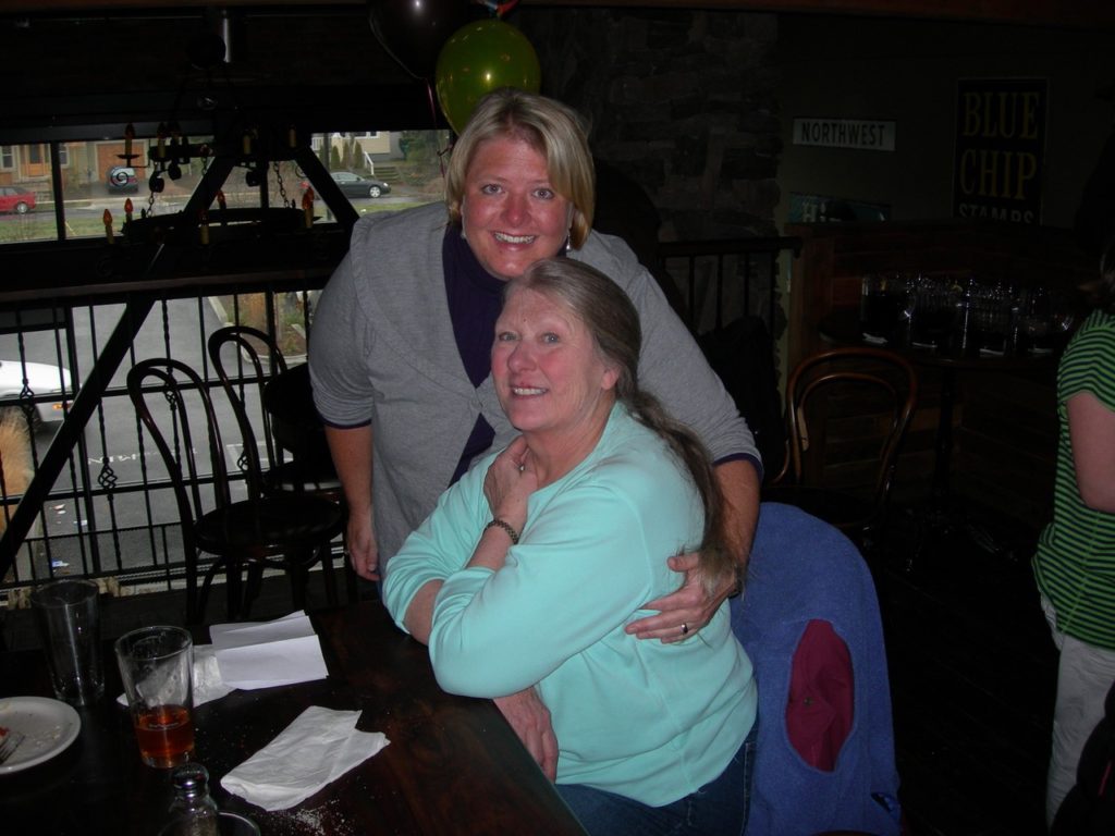 My mother and I about 10 years ago.