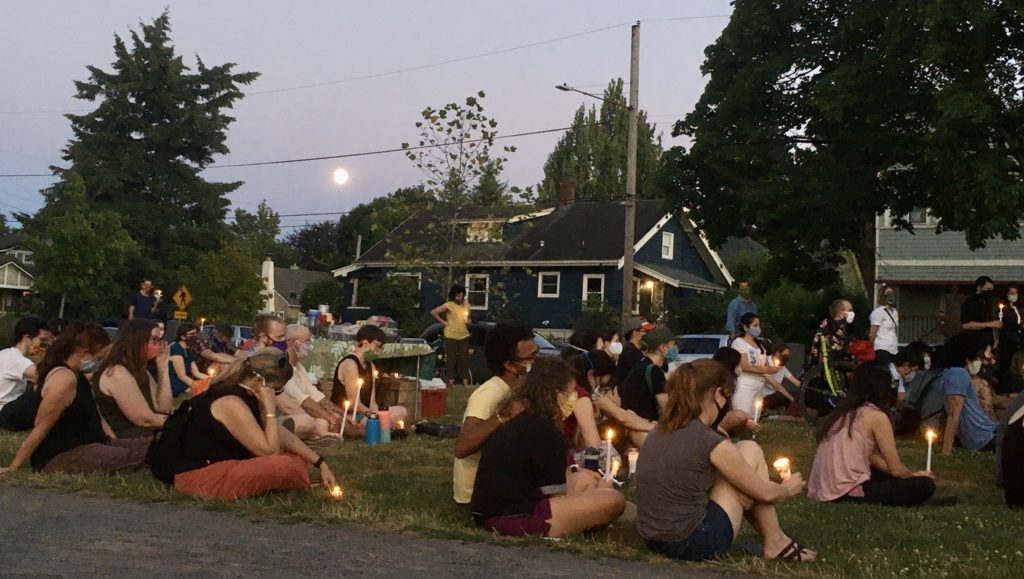 Many friends and loved ones gathered for a candlelight vigil to remember Tony.