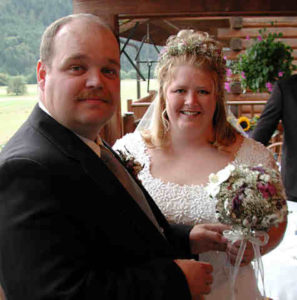 Glenn and I on our wedding day