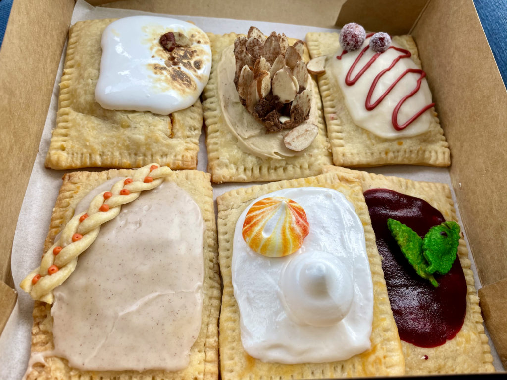 Box of homemade pop-tarts