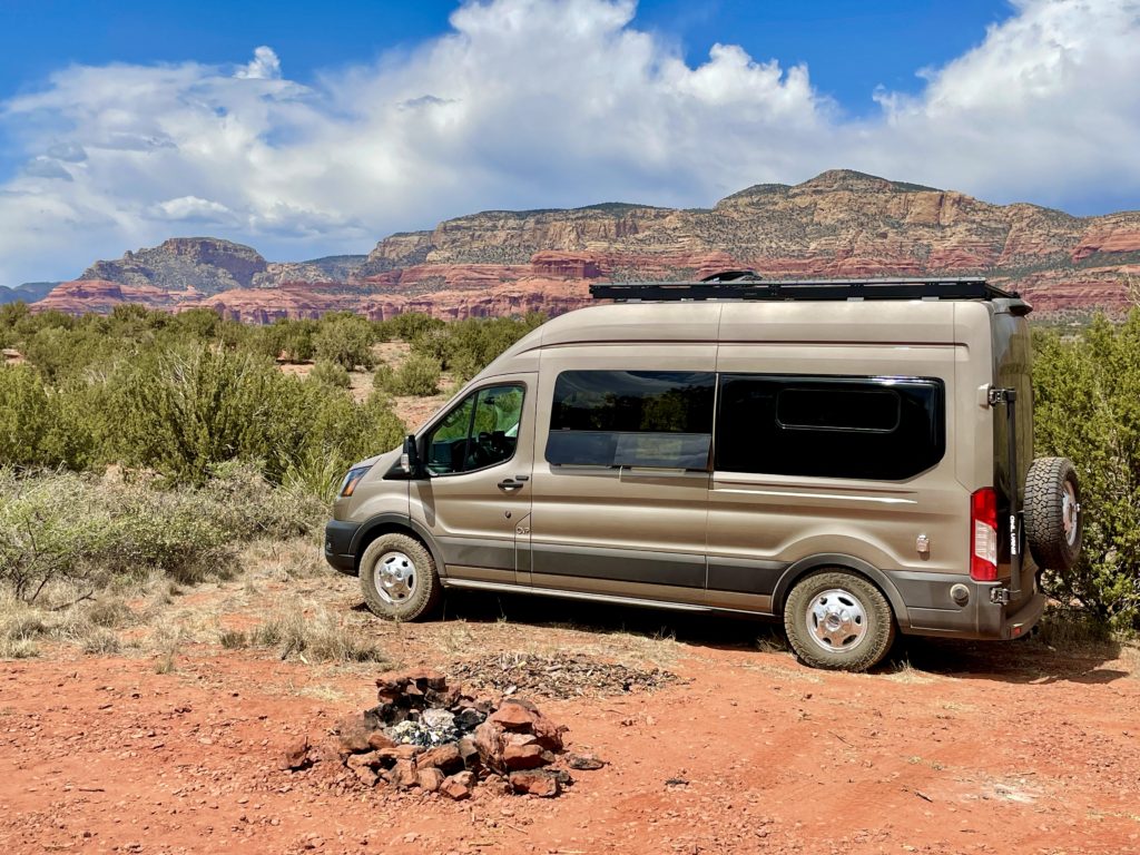 Camped near Sedona, Arizona.