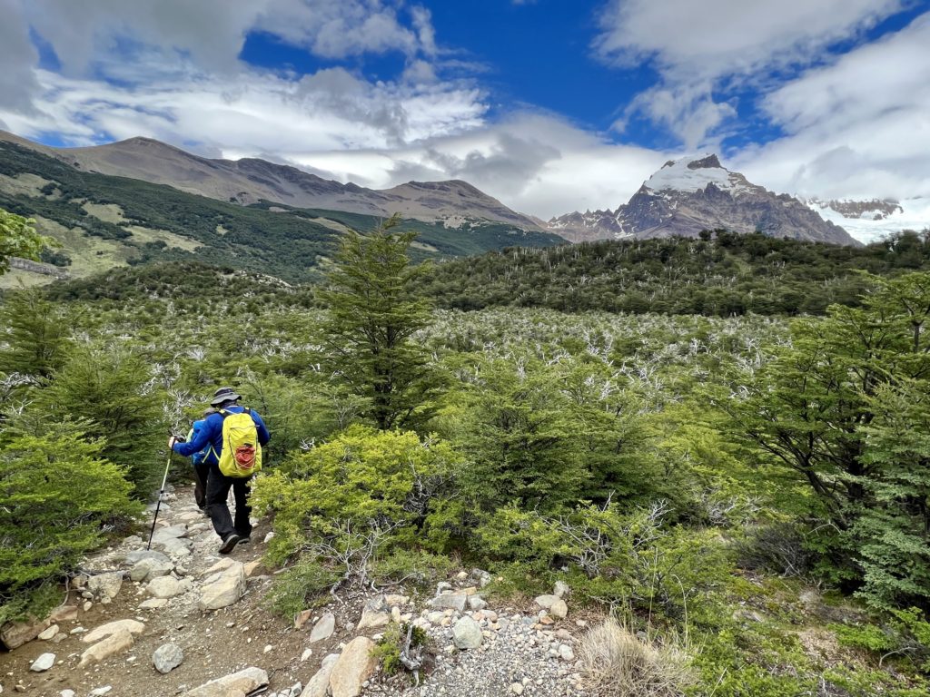 Descending into another valley on our way to Laguna Torre.