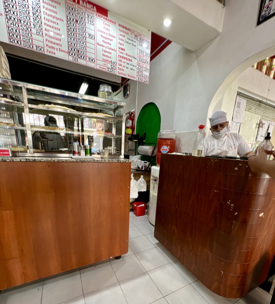 Empanada restaurant in the city.