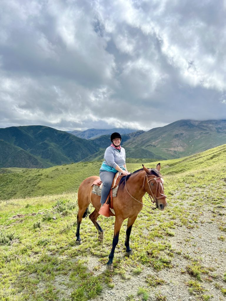 Me on top of a the horse, "Patria"
